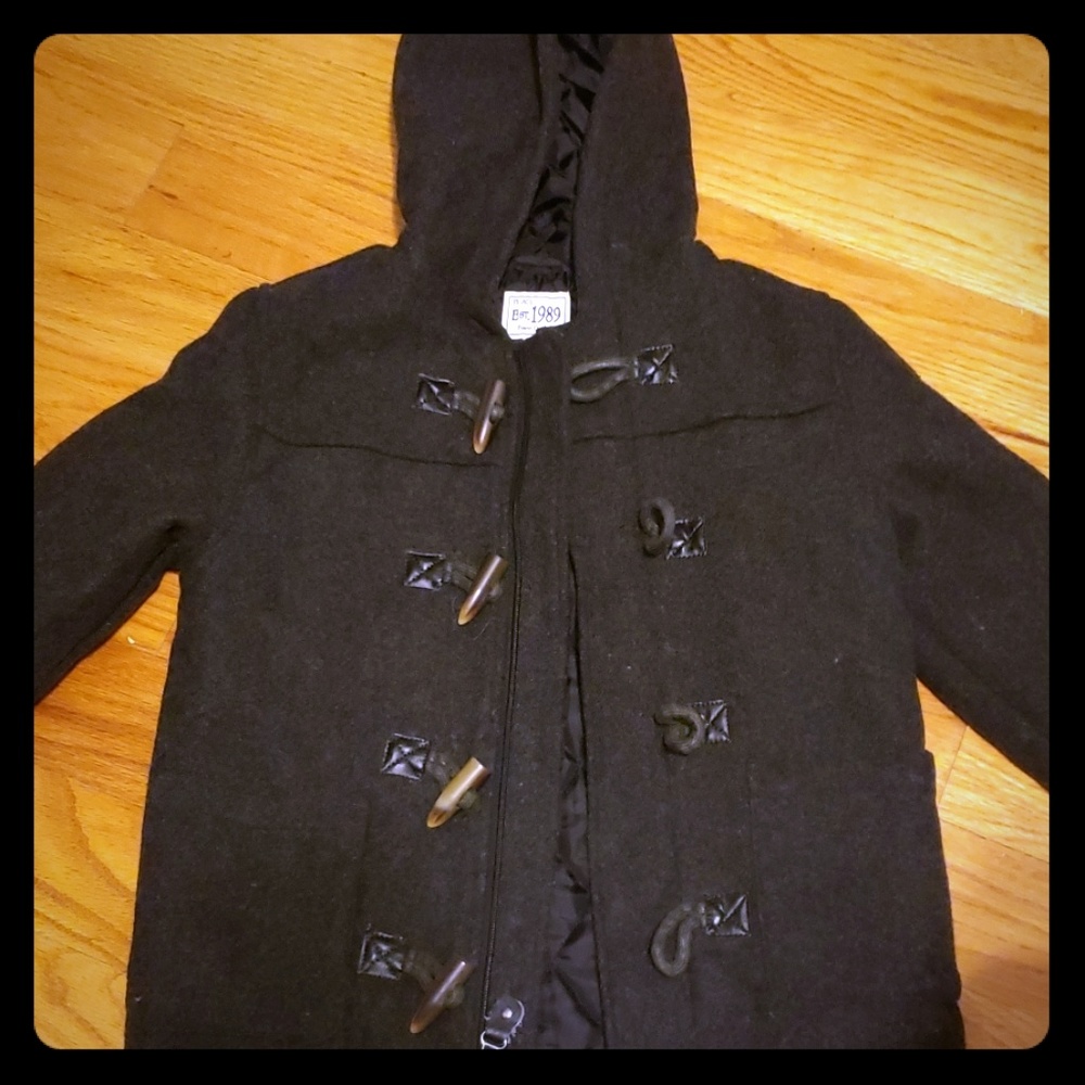 Wool toggle coat
